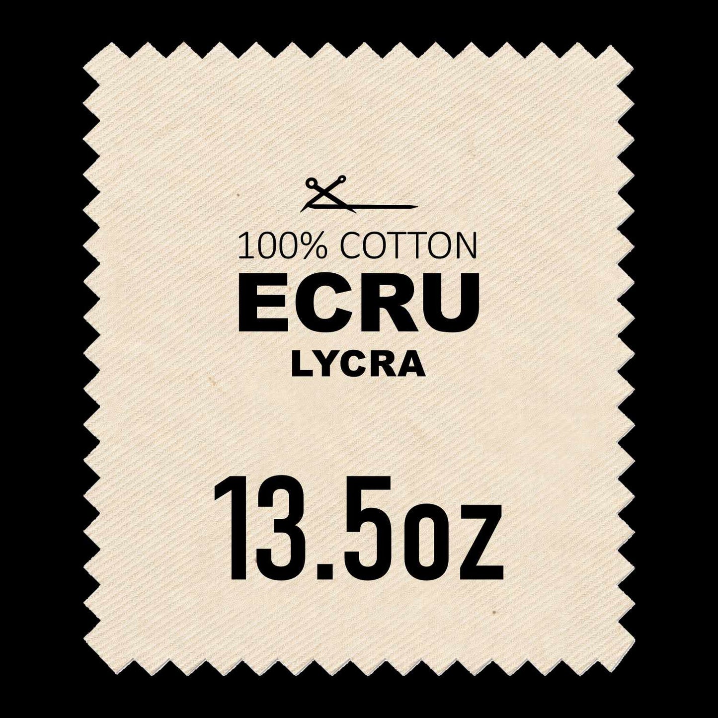 ECRU COTTON LYCRA - 61* Width / 13.5oz