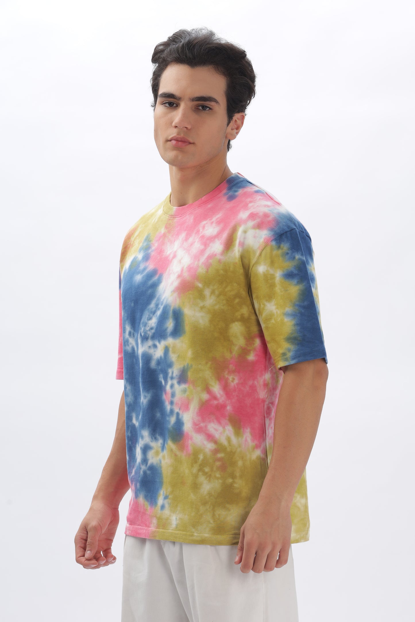 Rainbow Oversized Tie-Dye T-Shirt – 100% Cotton, 240 GSM (BULK ONLY)