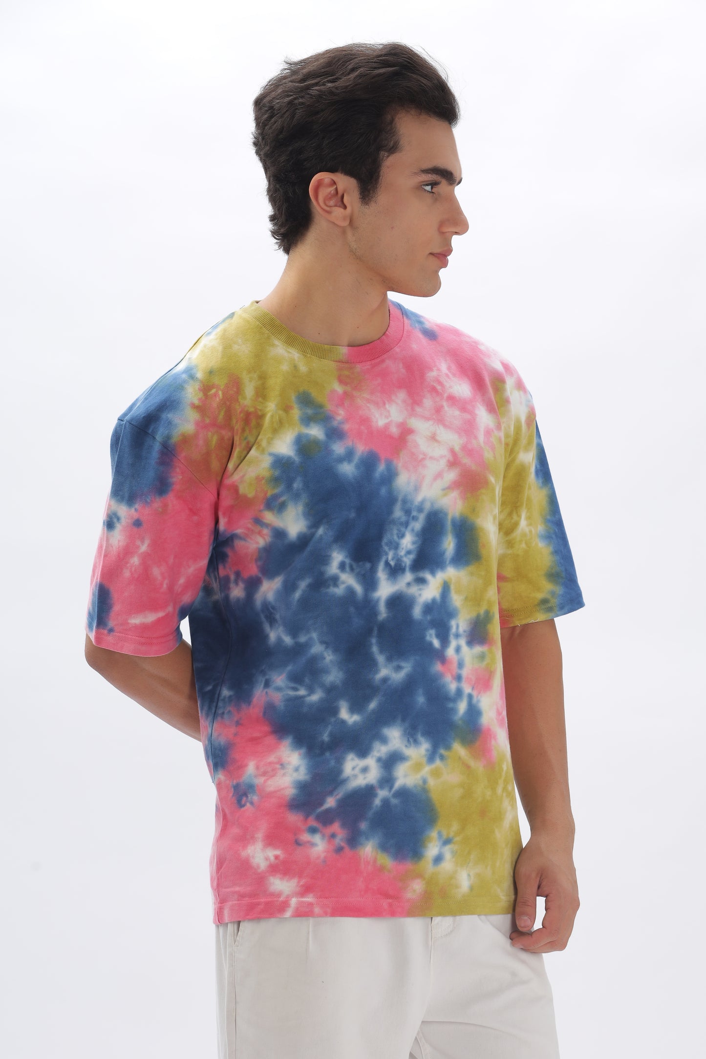 Rainbow Oversized Tie-Dye T-Shirt – 100% Cotton, 240 GSM (BULK ONLY)