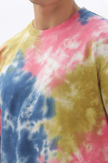 Rainbow Oversized Tie-Dye T-Shirt – 100% Cotton, 240 GSM (BULK ONLY)