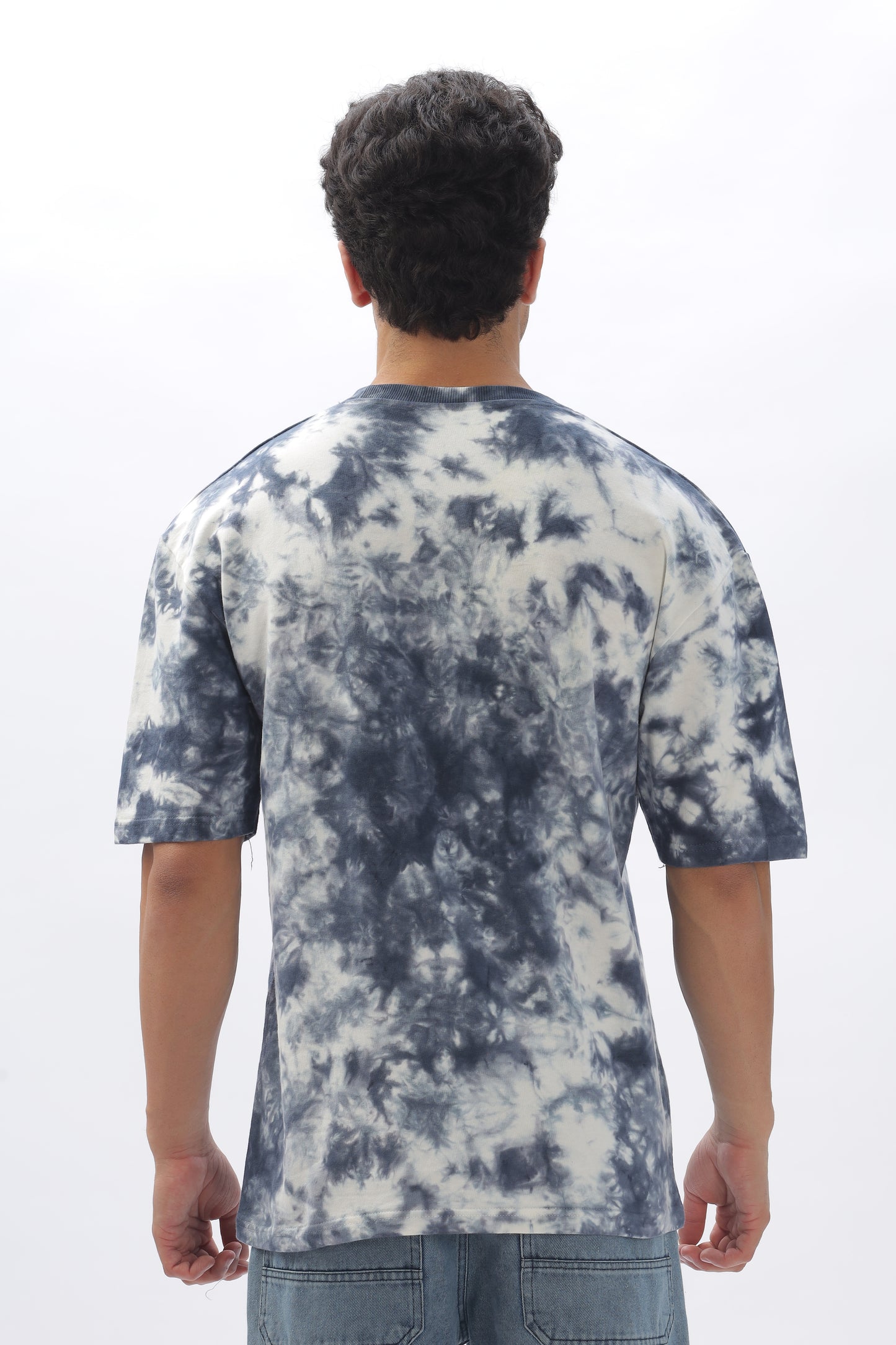 Grey Smoke Oversized Tie-Dye T-Shirt – 100% Cotton, 240 GSM (BULK ONLY)