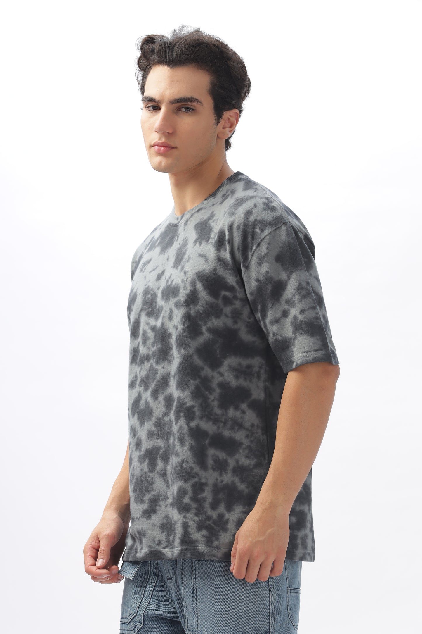 Black horse Oversized Tie-Dye T-Shirt – 100% Cotton, 240 GSM (BULK ONLY)