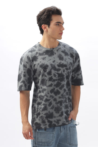 Black horse Oversized Tie-Dye T-Shirt – 100% Cotton, 240 GSM (BULK ONLY)