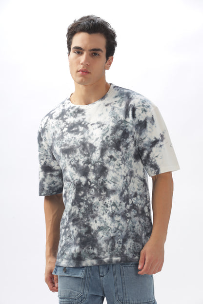 Ash Oversized Tie-Dye T-Shirt – 100% Cotton, 240 GSM (BULK ONLY)