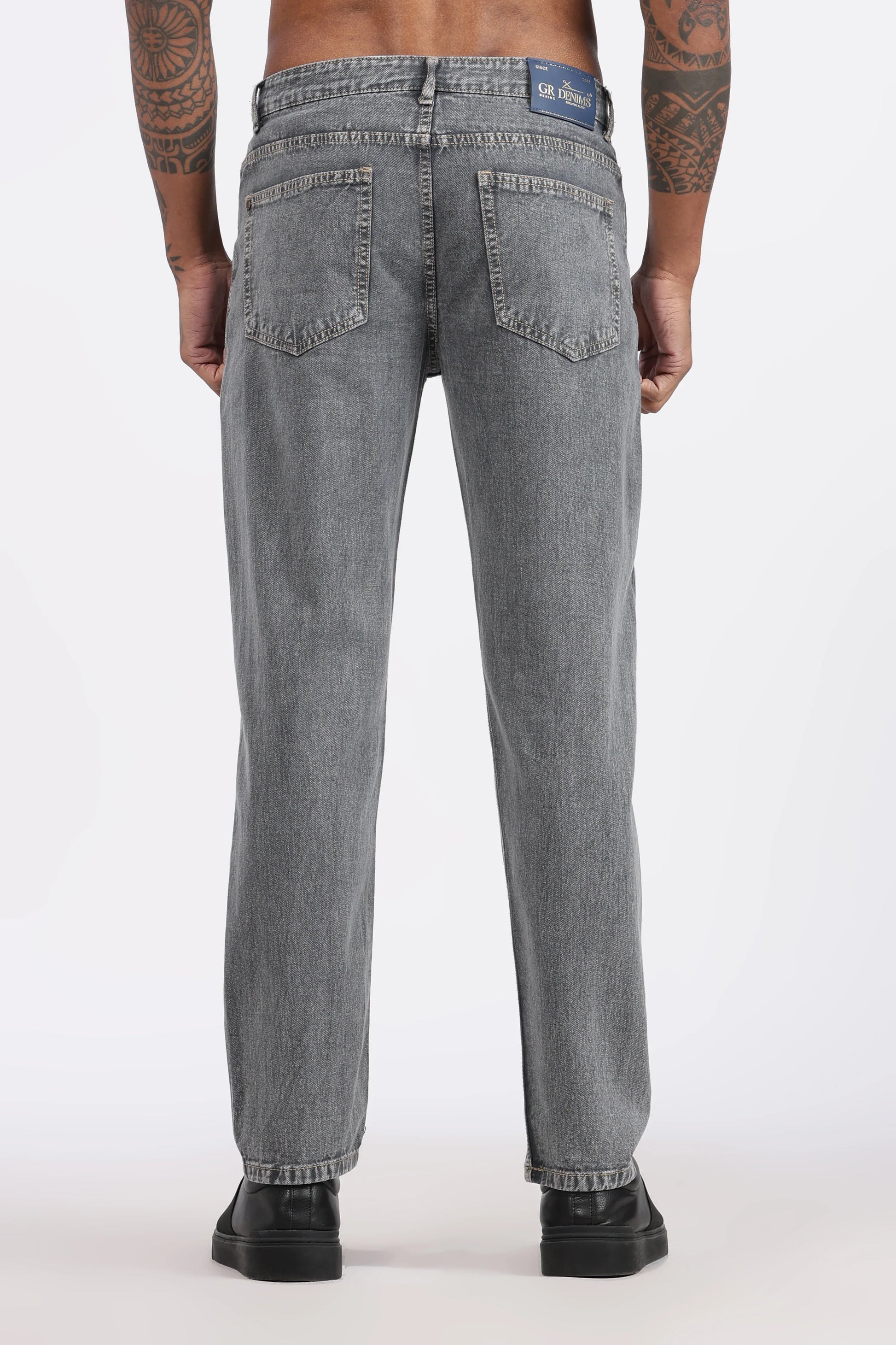MENS MOM FIT - CLASSIC GREY DENIM JEANS (Copy) - GR DENIMS