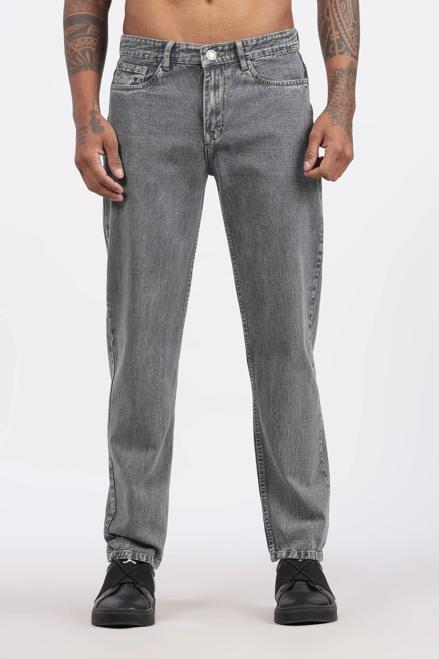 MENS MOM FIT - CLASSIC GREY DENIM JEANS (Copy) - GR DENIMS