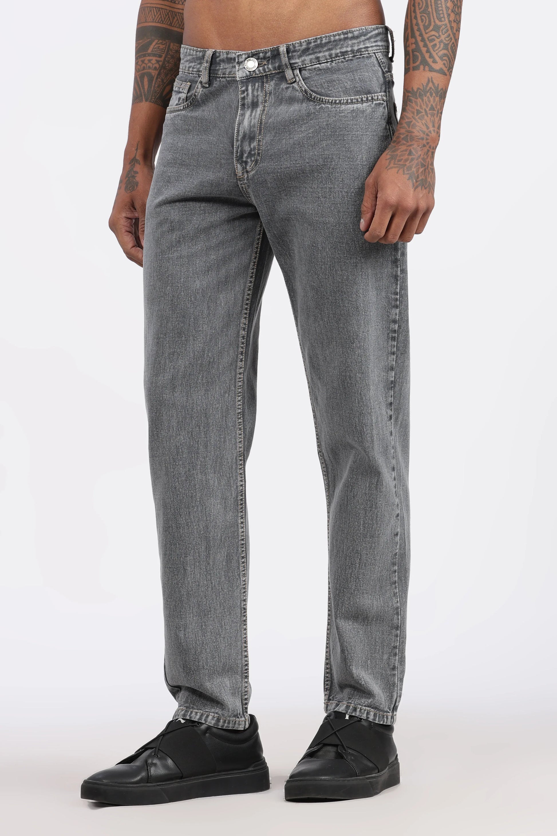 MENS MOM FIT - CLASSIC GREY DENIM JEANS (Copy) - GR DENIMS