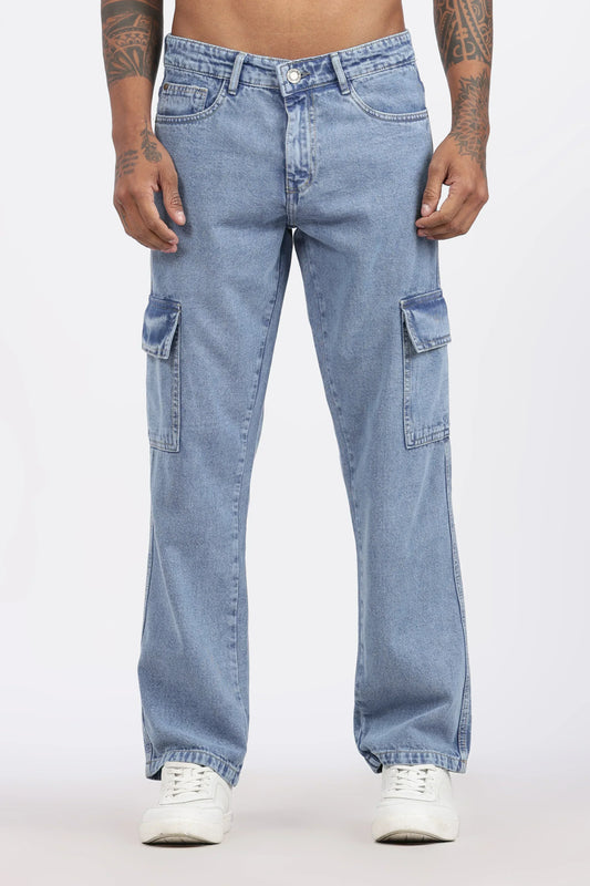 MEN'S CARGO - MID BLUE - GR DENIMS