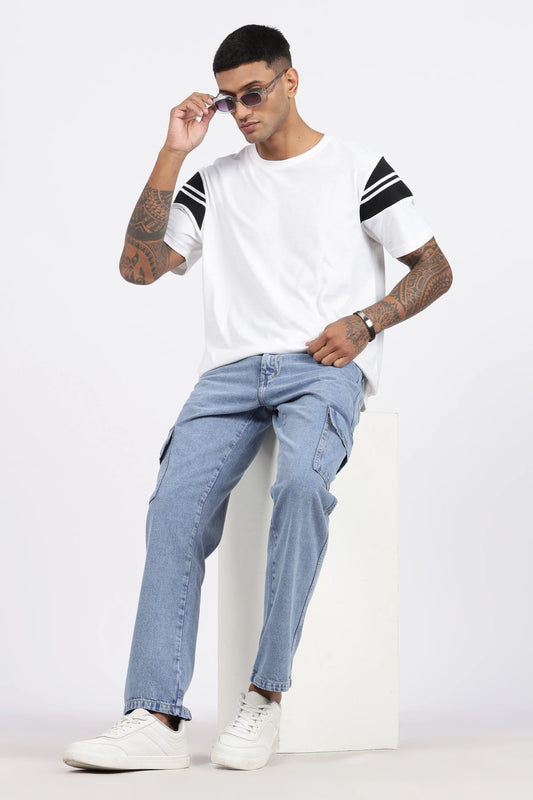 MEN'S CARGO - MID BLUE - GR DENIMS