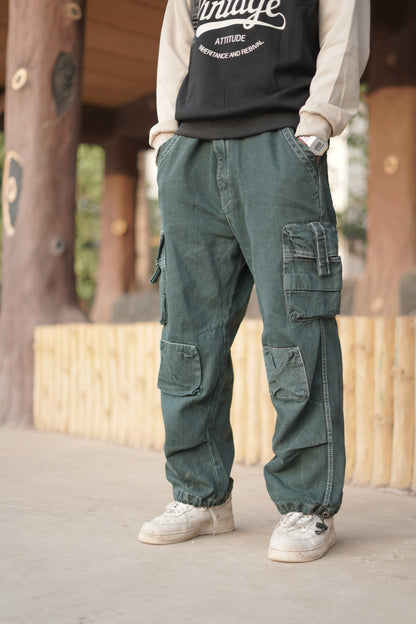 Cotton parachute pants Fashion cotton baggy cargo's (BULK ONLY)