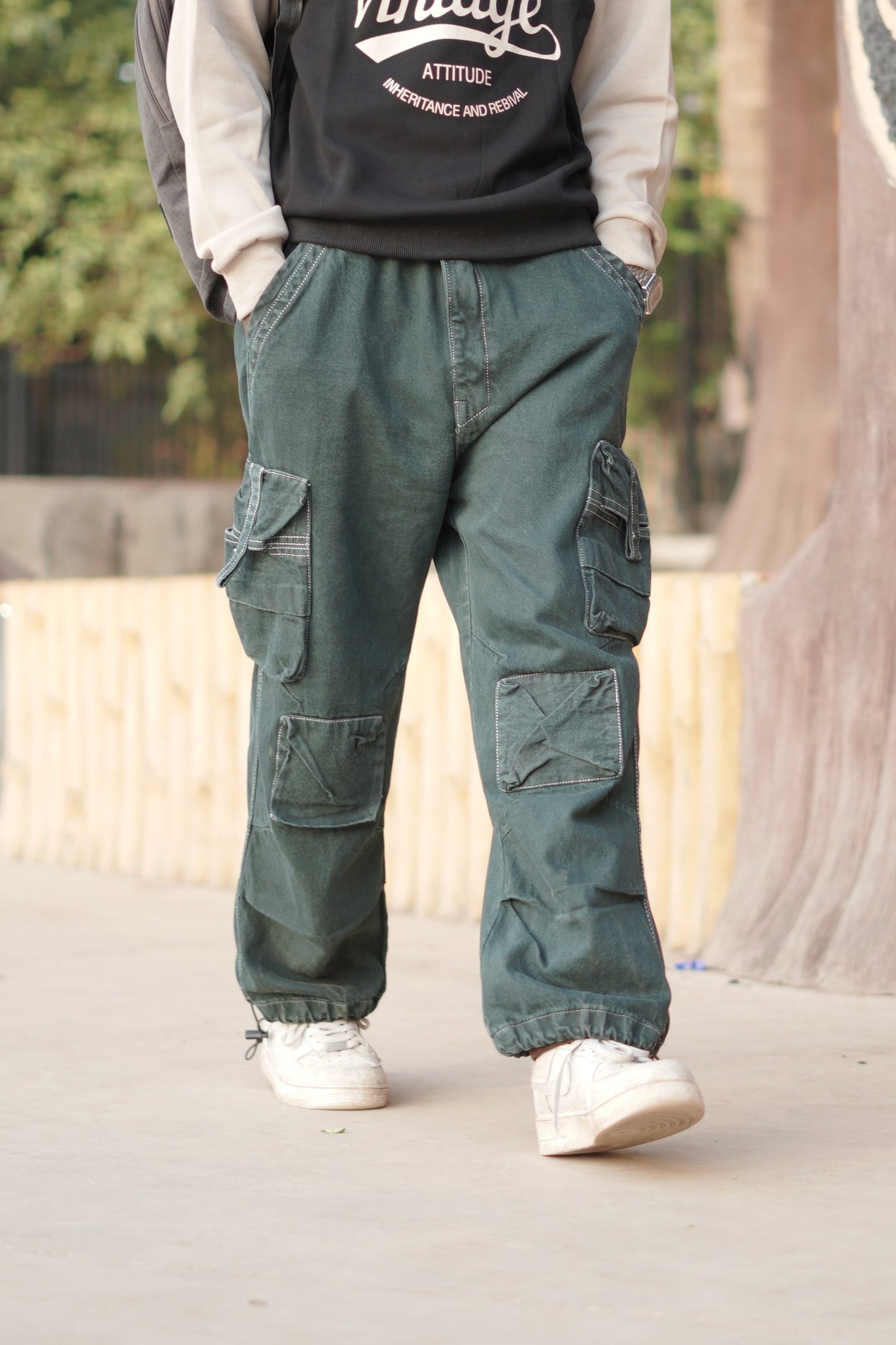 Cotton parachute pants Fashion cotton baggy cargo's (BULK ONLY)