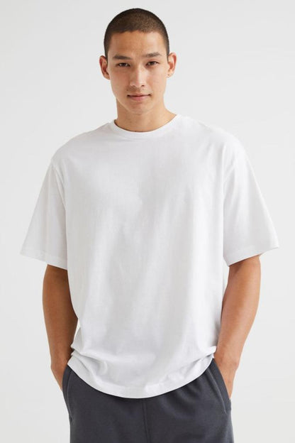 Plain White Oversized T-shirts 240gsm (BULK ONLY 215rs) 100% French terry Cotton